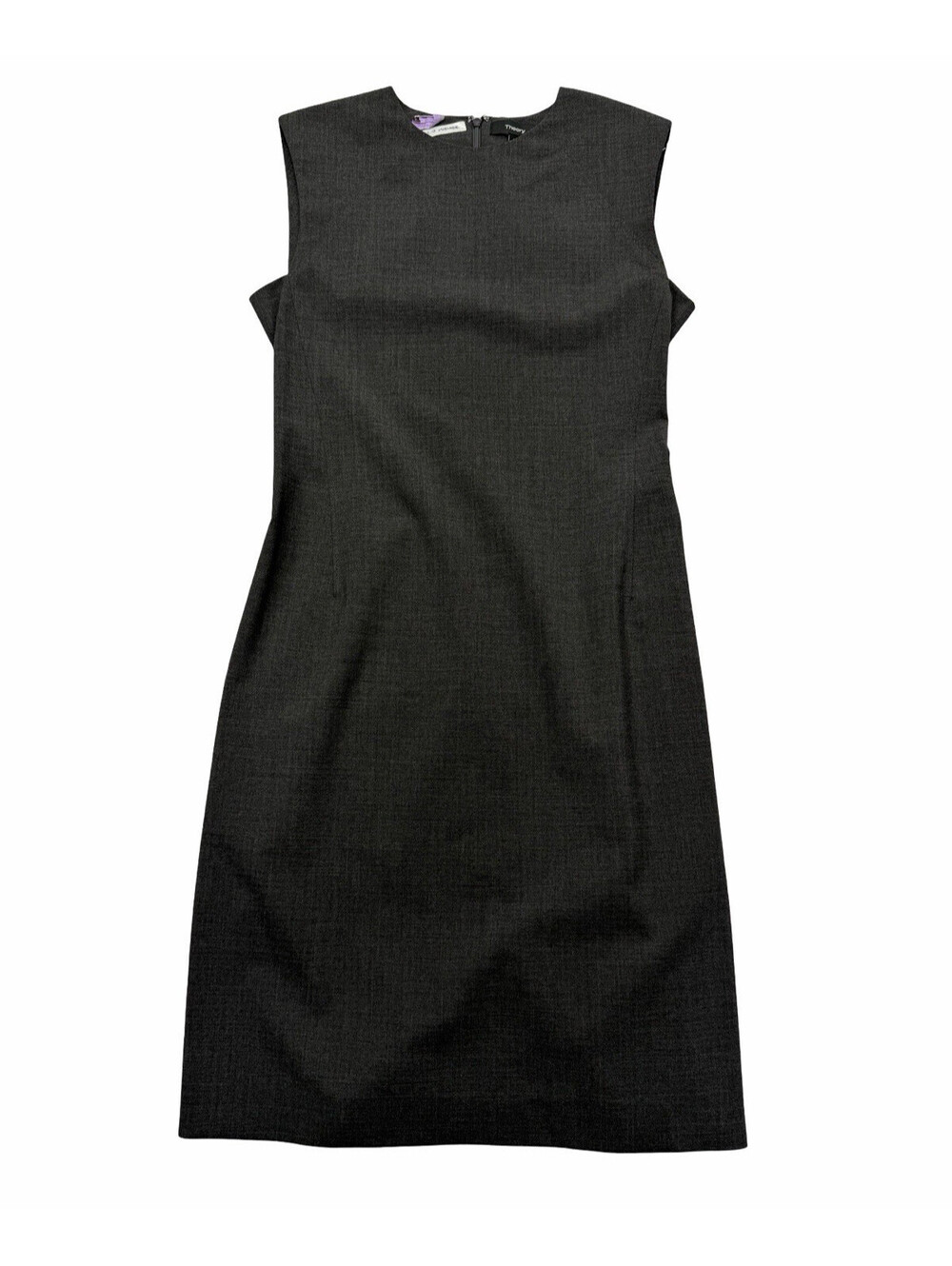 Theory Power Dress Classic Suit Sheath Wool Grey Size US 2